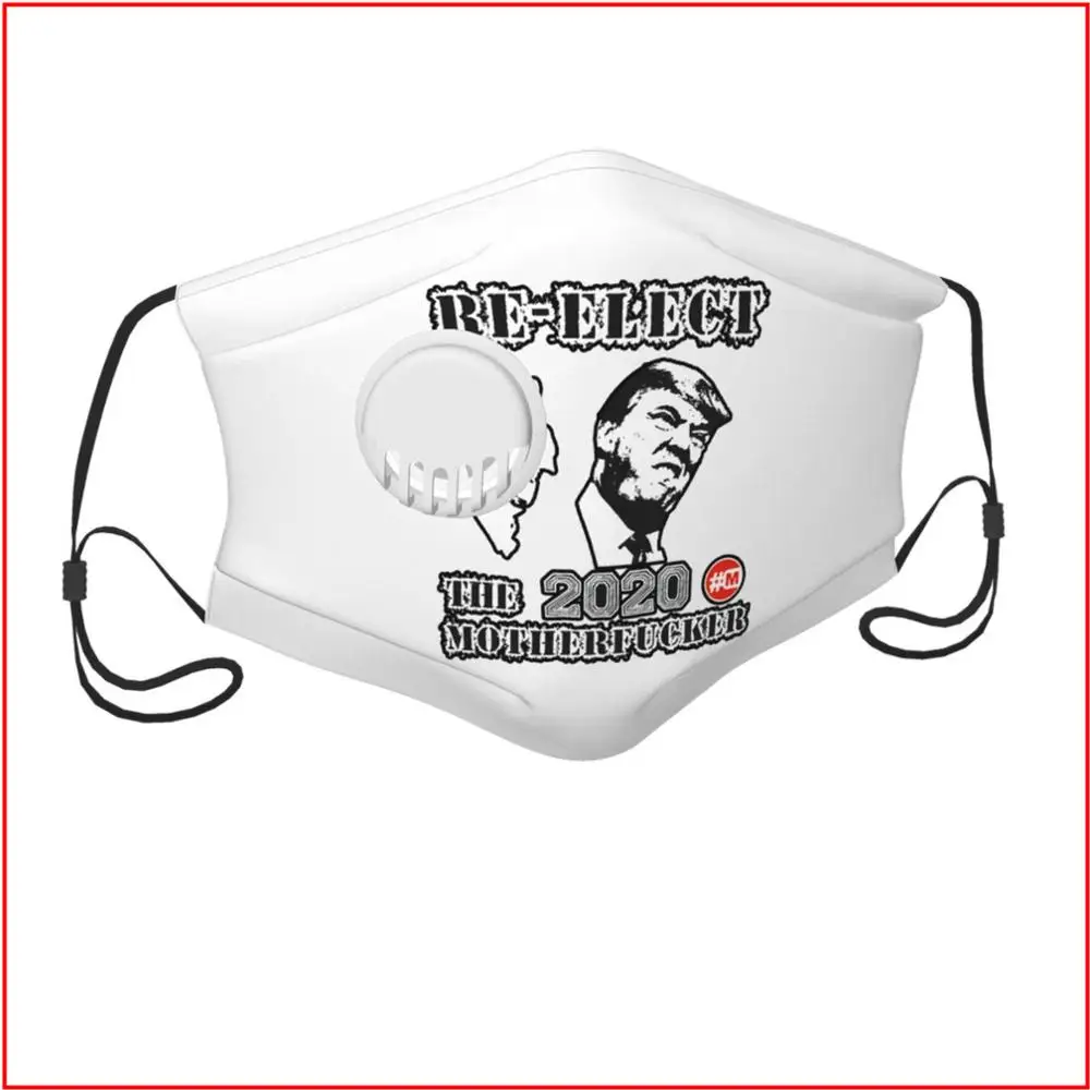 

TRUMP 2020 - Re-Elect Kids Men Women face mask Fishing Cowboys Mask with Filters Facemasks Reusable Washable