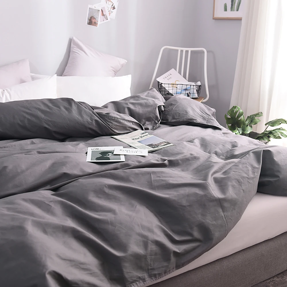

Duvet Cover Pure Cotton One Piece Quilt Queen King Bed Size Single Bed Soft In The Winter Not The Ball Solid Warm Bedding