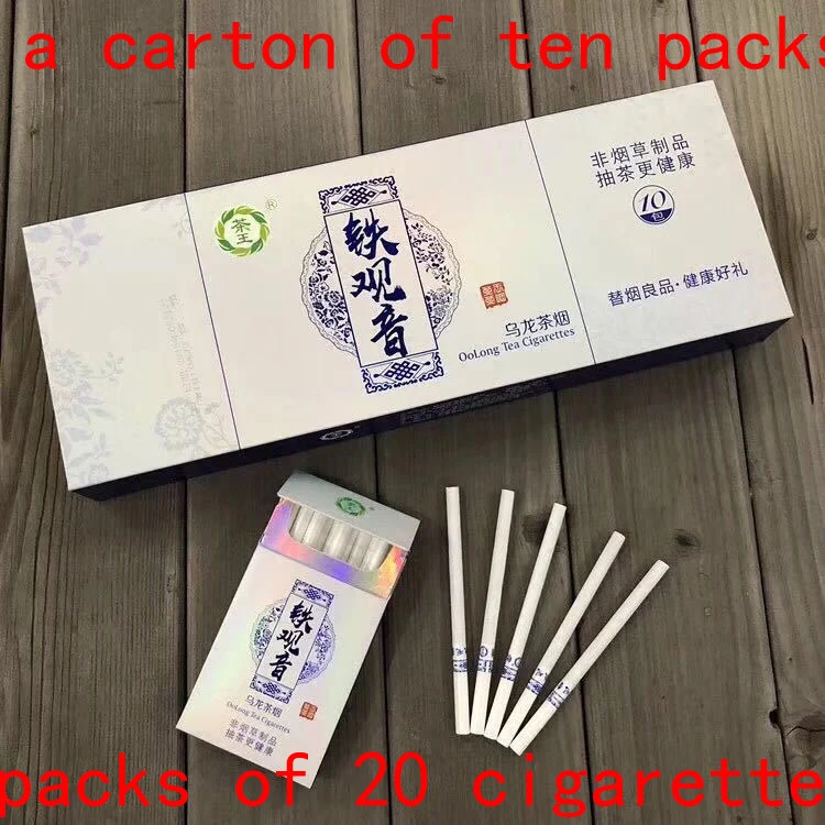 white2 A carton Чай Tieguanyin травяные сигареты очищающие легкие, чтобы не курить никотин и табак сигареты чай - Цвет: white2 A carton