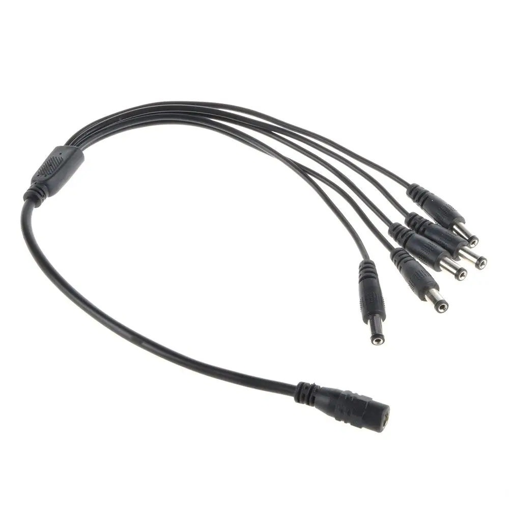 DC 5CH 5 канал Питание разветвитель для камер видеонаблюдения DVR светодиодный