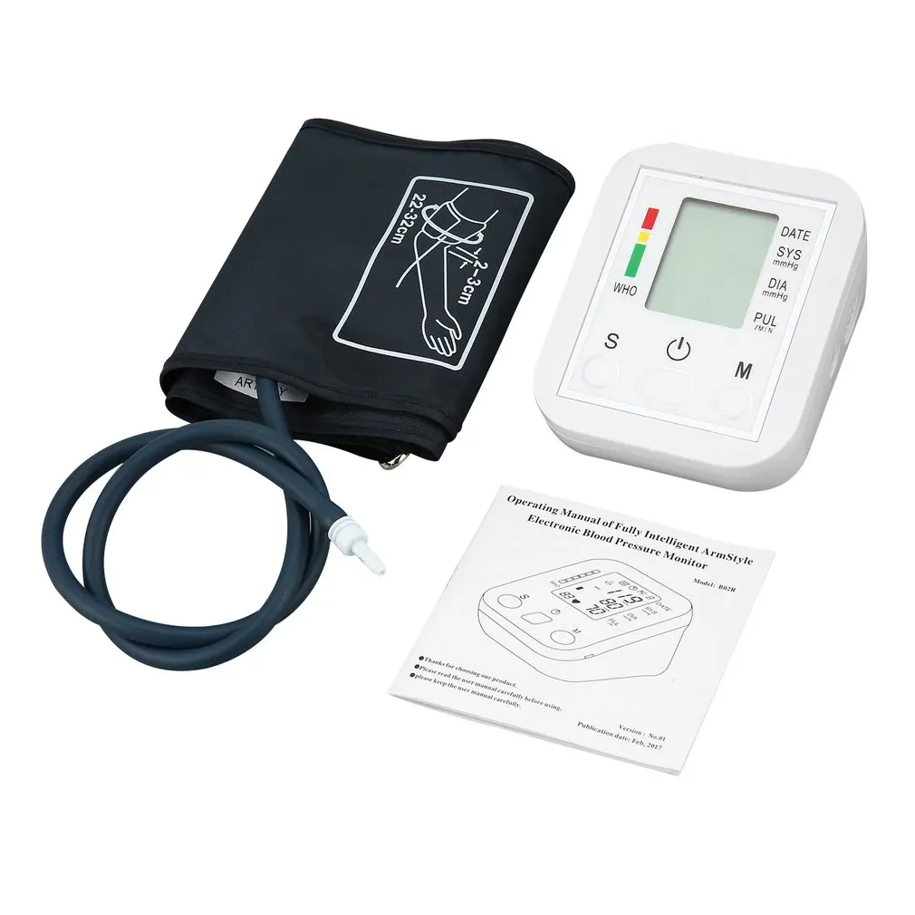 Automatic Digital Arm Blood Pressure Monitor BP Sphygmomanometer Gauge Meter Tonometer for Measuring Arterial | Безопасность и