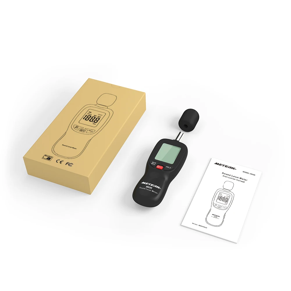 

Meterk Sound Level Meter 30-130dB(A) LCD Digital Sound Level Meter Noise Volume Measuring Instrument Decibel Monitoring Tester