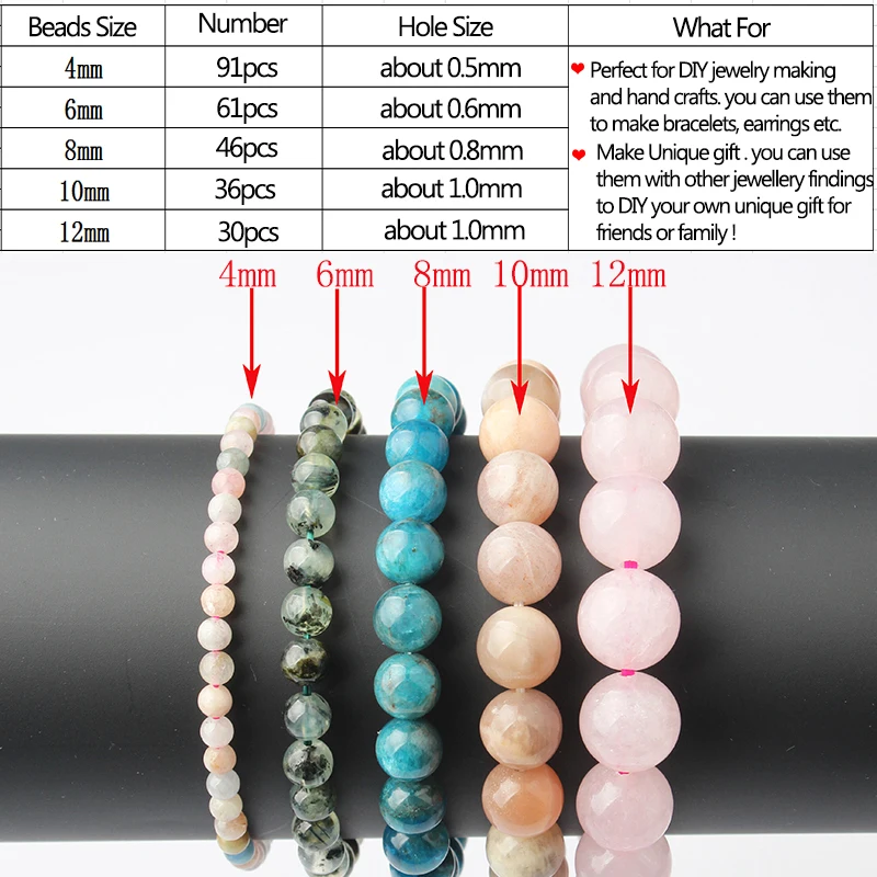 

4-12mm Natural Matte Stone Dull Polish Blue Aventurine Jades Beads for Jewelry Making Accessories DIY Bracelet Minerals Beads