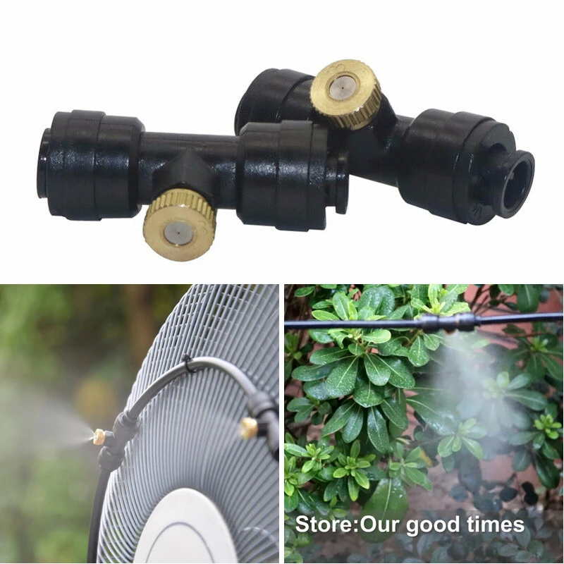 Plastic Drip DIY Nozzles For Lawns Garden Sprinklers Drippers Irrigation Black | Дом и сад
