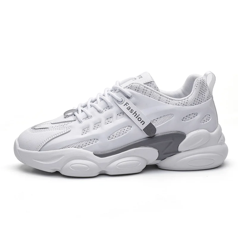 

Men's Outdoor Leisure Sports Running Shoes Thick-soled Cushioning Flying Woven Breathable Running Shoes All-match Casual Shoes
