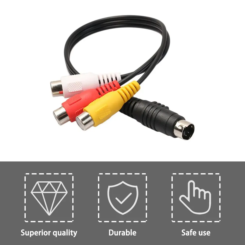 Лидер продаж кабель-переходник для телевизора с S-video на 3 RCA мама ноутбука женской