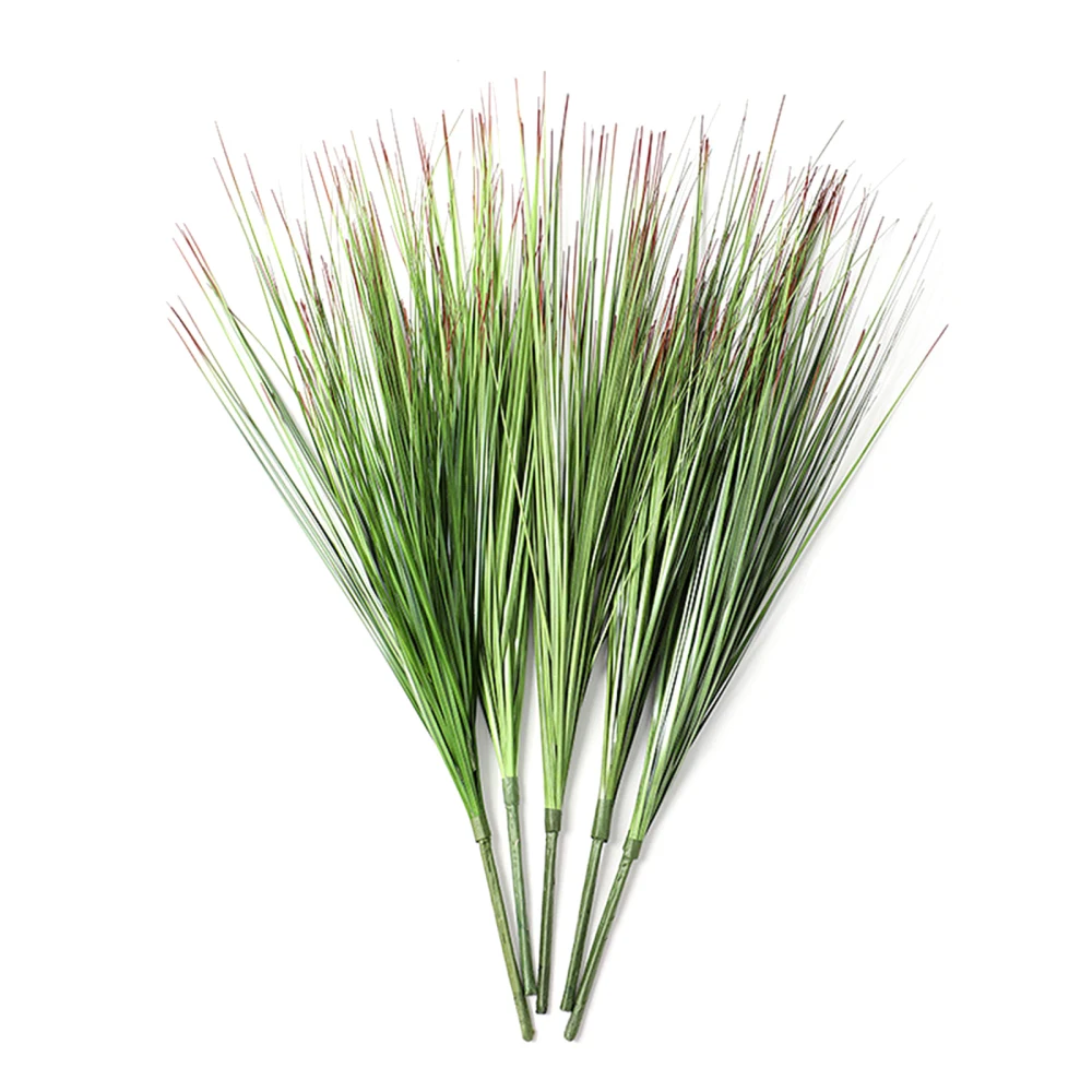 

Greenery Faux Fake Shrubs Wheat Grass Artificial Plants Onion Home Decor Plastic Flower Garden Four-pronged Nordic Wind Reed