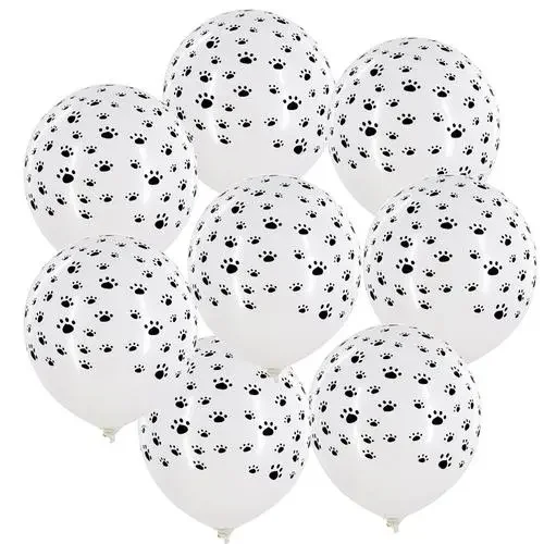 10pcs/Lot 12Inch Paws Print Dog Party Latex Balloons Kids Birthday Gift Baby Shower Pet Toys Christmas Decoration Globos - купить по