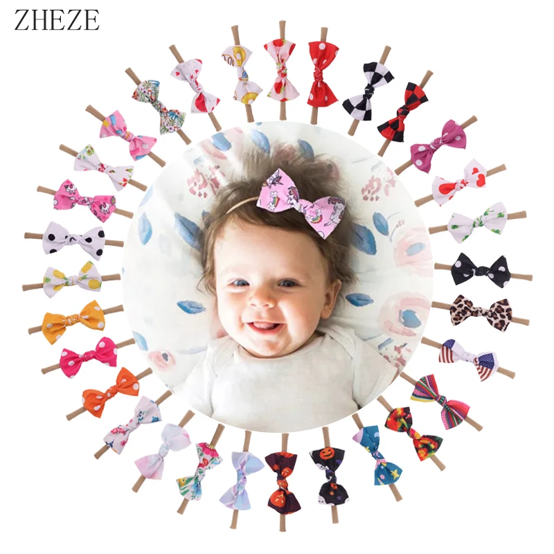 Бант для волос с вафельным принтом 4 шт./лот 3 5 дюйма |