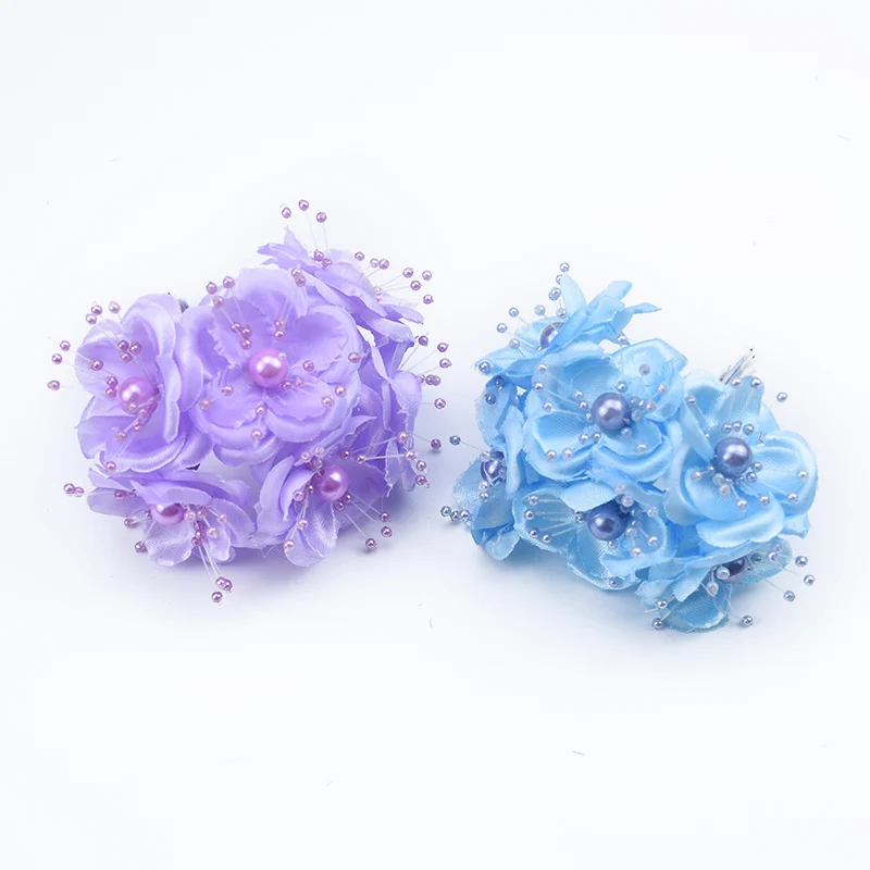 6/18 штук жемчужные цветы золотого и серебряного цвета diy Подарочная коробка для