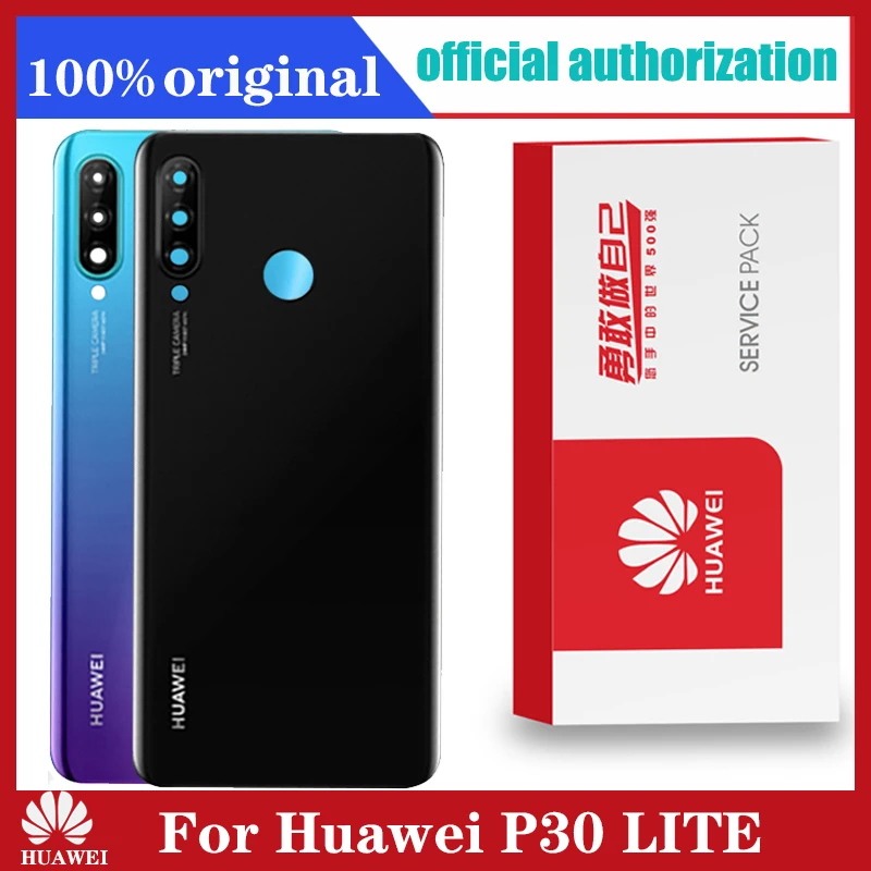 Оригинальный сменный задний корпус для HUAWEI P30 Lite задняя крышка аккумулятор
