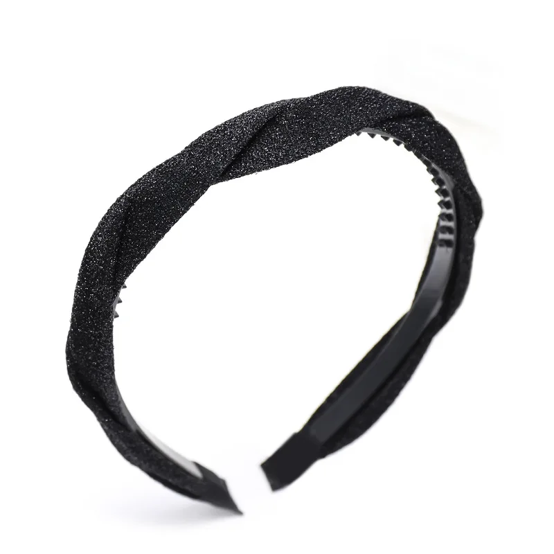 

Free shipping vintage glitter woven twist women hairbands girl's headbands lady's headwear hair accessories