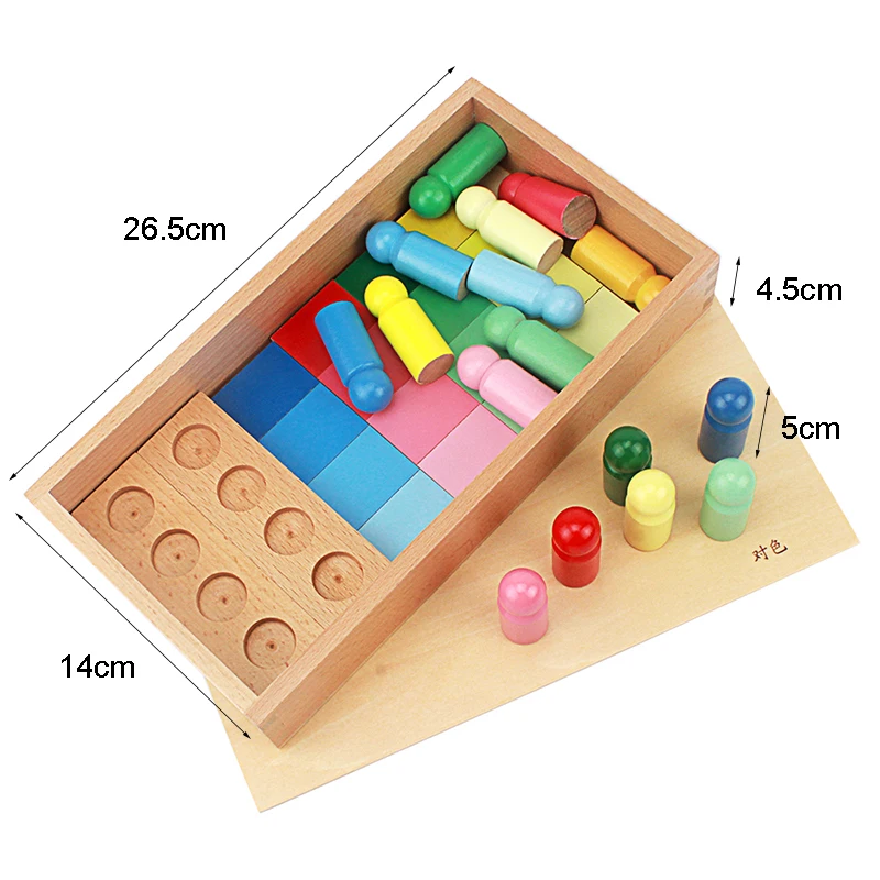 

Baby Toys Montessori Color Resemblance Sorting Task Wood Small Version Toys for Children Brinquedo Sensorial Toy Early Learning