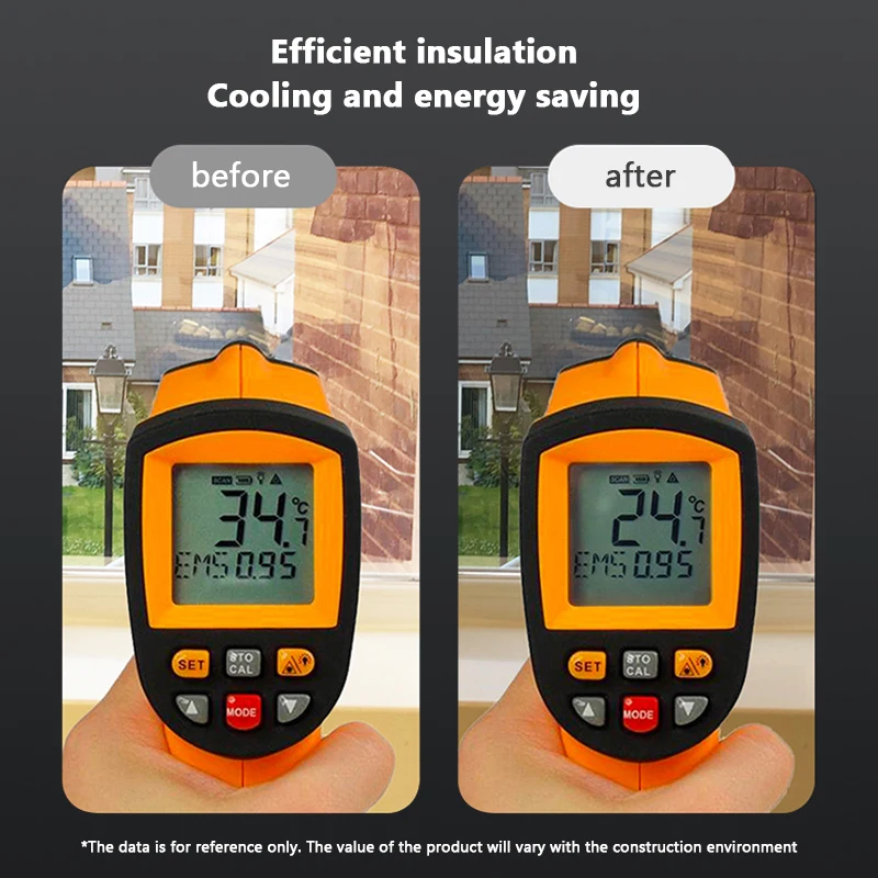 Самоклеящаяся односторонняя зеркальная оконная пленка виниловая отражающая