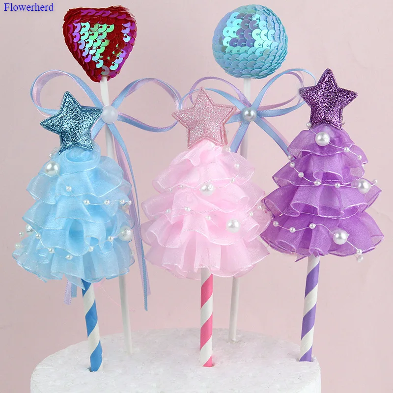 Новинка 5 шт. украшения для выпечки ручной работы разноцветные Украшения