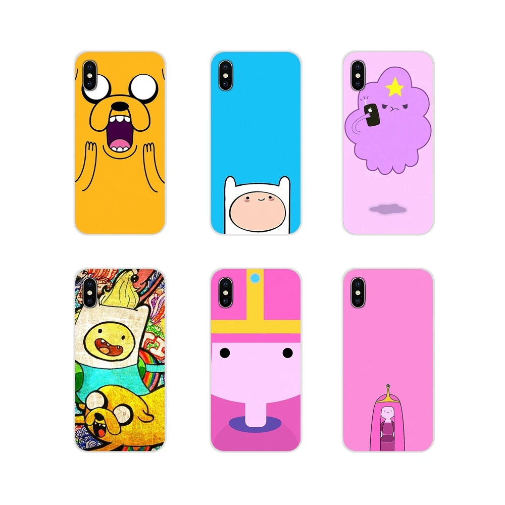 С изображением Финна из Adventure Time выцветает со Джек силиконовые чехлы для телефона