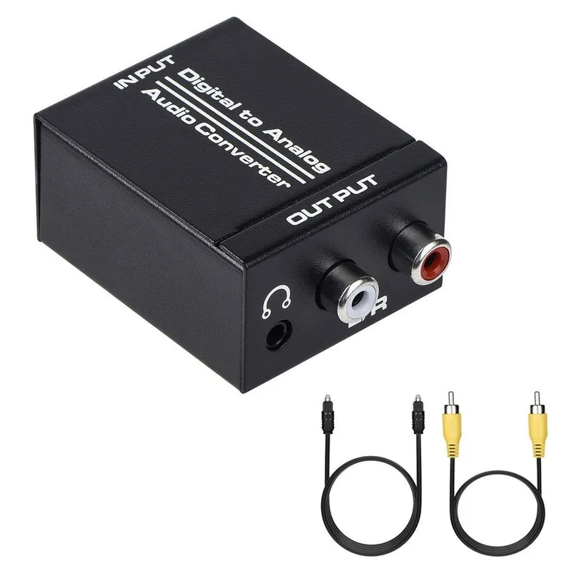 

Digital To Analog Audio Converter Upgrade Model with 3.5MM Headphone Jack Analog To Digital 192hz Audio