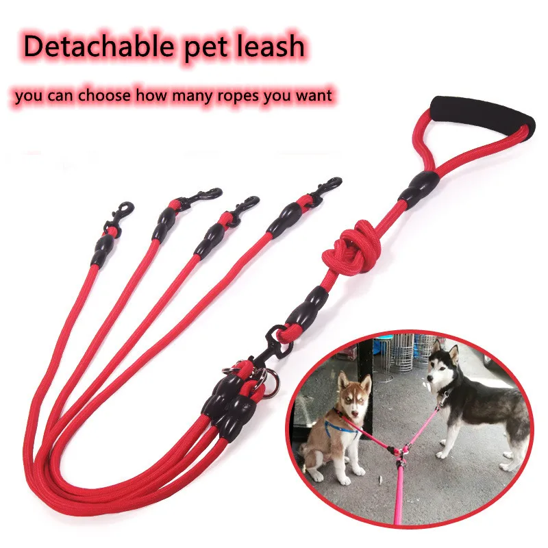 

Nylon Dog Leash Walk Two and More Dogs Nylon Double Dual Two Pets Dogs Leash 2 Way Coupler Walk Dogs Collars Harness Leads Pets