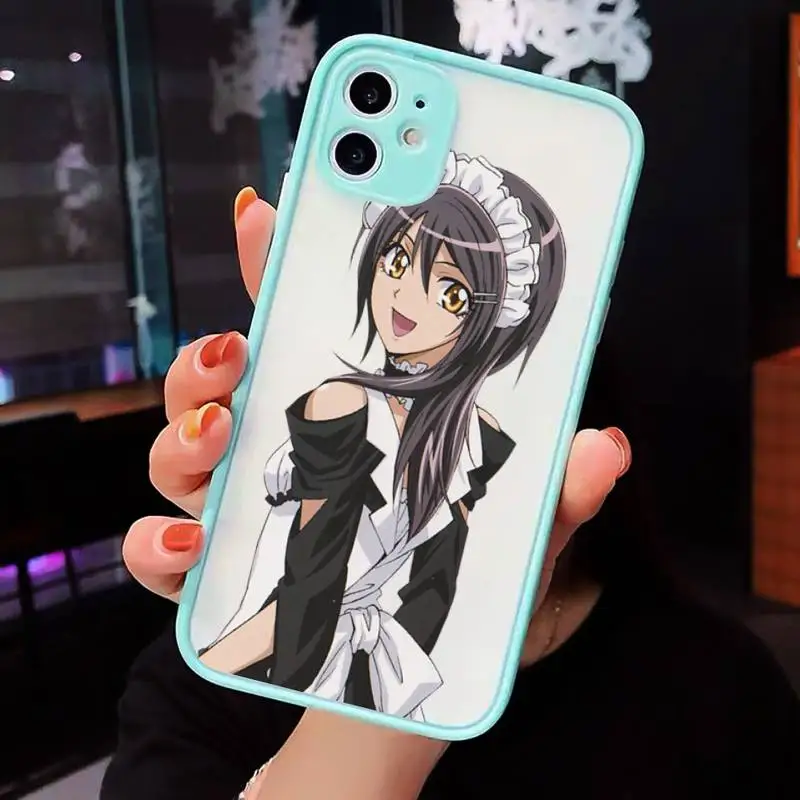 

Maid Sama Phone Case Matte Transparent for iPhone 7 8 11 12 s mini pro X XS XR MAX Plus cover funda