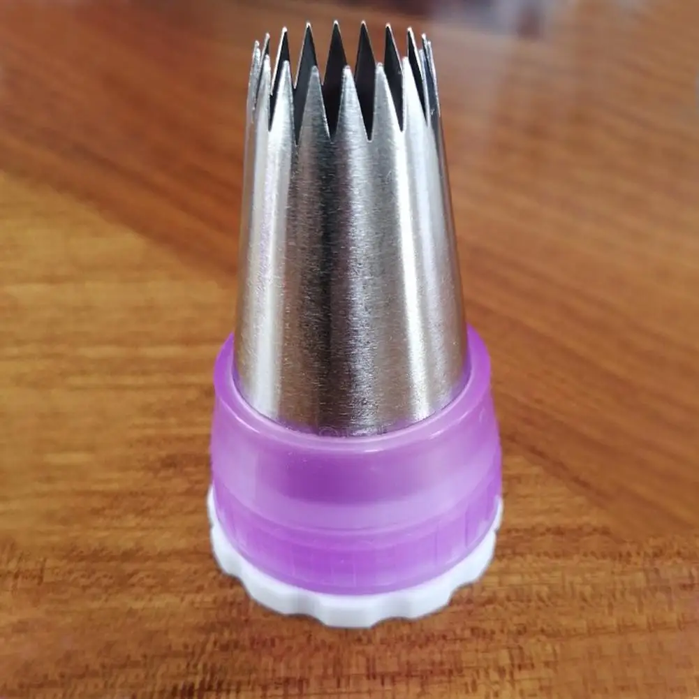 

New Multifunction Icing Pastry Bag Nozzle Converter Fit Size Coupler 5Pcs Cake Decorating Tools Cream All Nozzle Q4B0