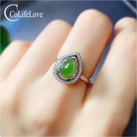 colife jewelry 925 silver jasper ring for daily waer 7mm9mm real jasper jewelry classic jasper silver ring for woman