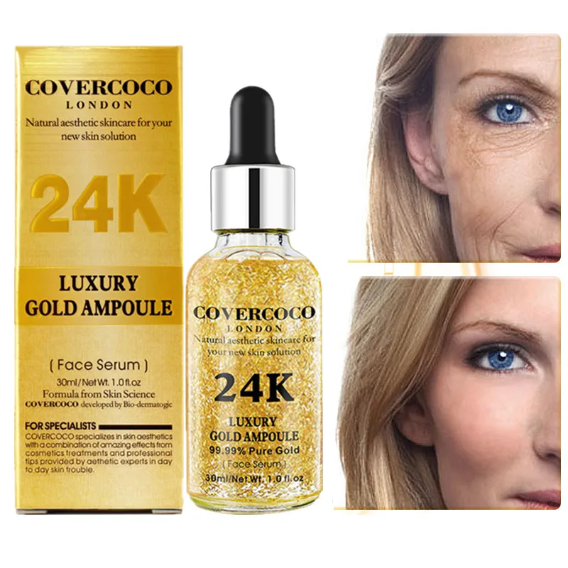 

30 мл 24k Gold уход за кожей лица Сыворотки Гиалуроновая кислота Сыворотки увлажняющий крем эссенция крем отбеливающий день крема для век проти...