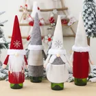 Дед Мороз, крышки для винных бутылок, подарки, держатели для сумок, декор для рождества 2022, новогодний подарок, Рождественское украшение