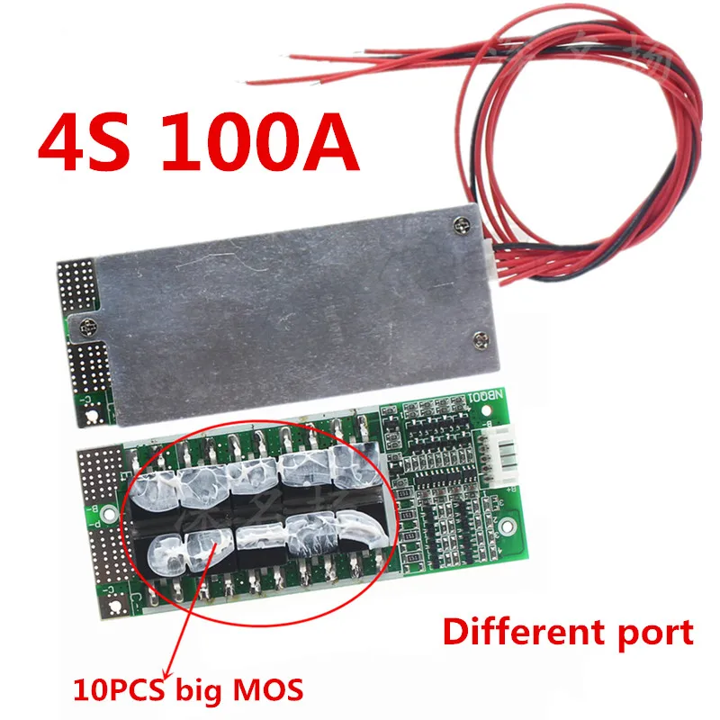 4S 12V 100A Защитная печатная плата Lifepo4 Bms 3 2 V со сбалансированным инвертором Ups