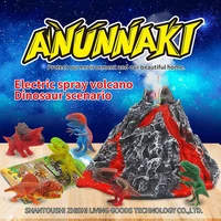 volcano eruption kit volcano eruption model with dinosaur animal scene decoration set childrens science experiments toys