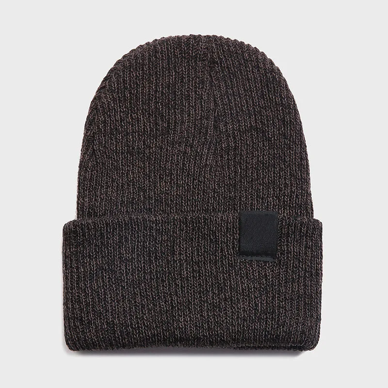 Хепберн бренд унисекс Зимний вязаный с манжетами Дыня Кепка черепом мешковатые