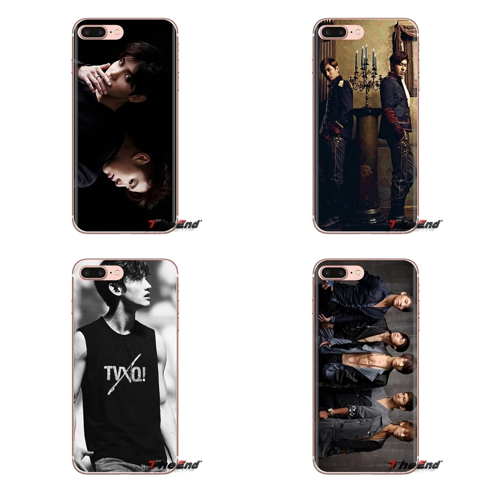 Прозрачный мягкий чехол TVXQ! Корейский duo Tong Vfang Xien Qi для iPod Touch Apple iPhone 4 4S 5 5S SE 5C 6 6S 7 8