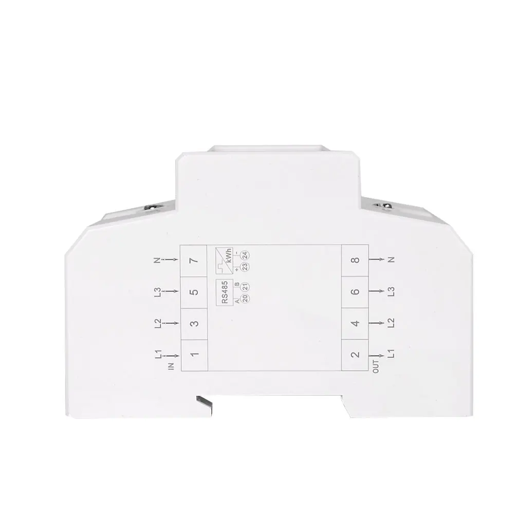 SINOTIMER DDS024R RS485 Modbus Rtu din-рейка 3 фазы 4P электронный ваттметр энергопотребление счетчик с ЖК-подсветкой