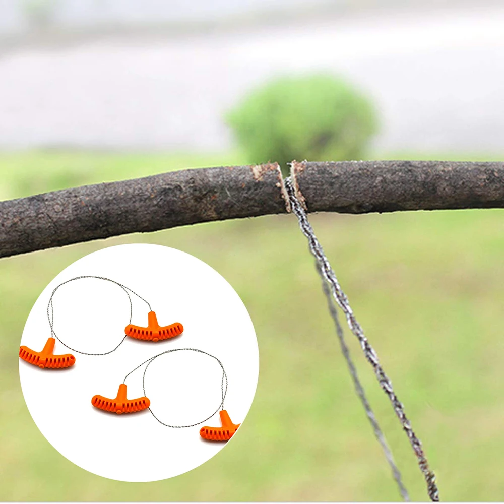 

Manual Hand Steel Rope Chain Saw Practical Portable Emergency Survival Gear Steel Wire Kits Travel Tools Outdoor Camping Hiking