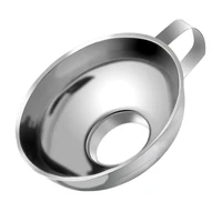 stainless steel funnel canning funnel kitchen wide mouth funnel with large diameter and handle for food grade metal jam funnel