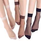 Носки женские эластичные короткие, ультратонкие эластичные, из шелковистые короткие шелка, 10 пар