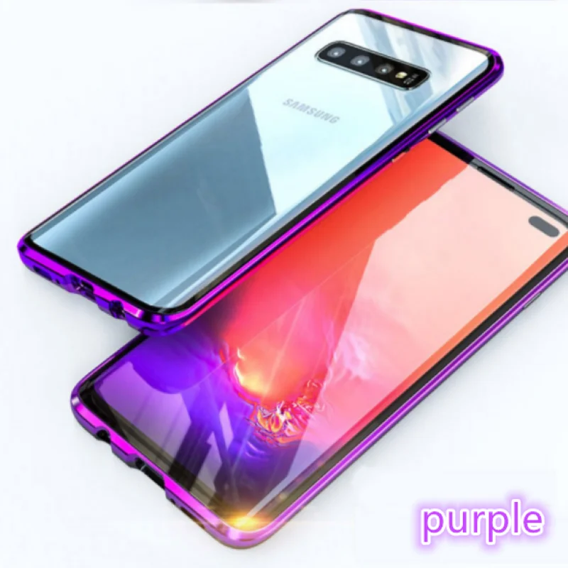 360 Передний+ задний двухсторонний 9Н чехол из закаленного стекла для samsung Galaxy ys10 S8 S10 Plus S9Plus S9 Note 9 8 чехол Магнитный