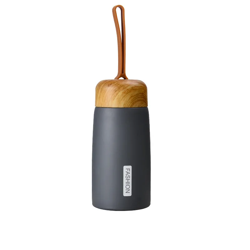 New Wood Grain 304 Stainless Steel Thermos Bottle Brief Vacuum Flasks Portable Water Bottles Cute Mini Mug Termos | Дом и сад