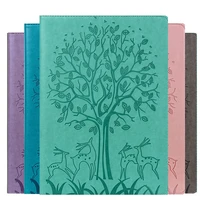 funda cover for realme pad 10 4 2021 3d under the tree deer pu leather shell for oppo realme pad 10 4 inch tablet case cover