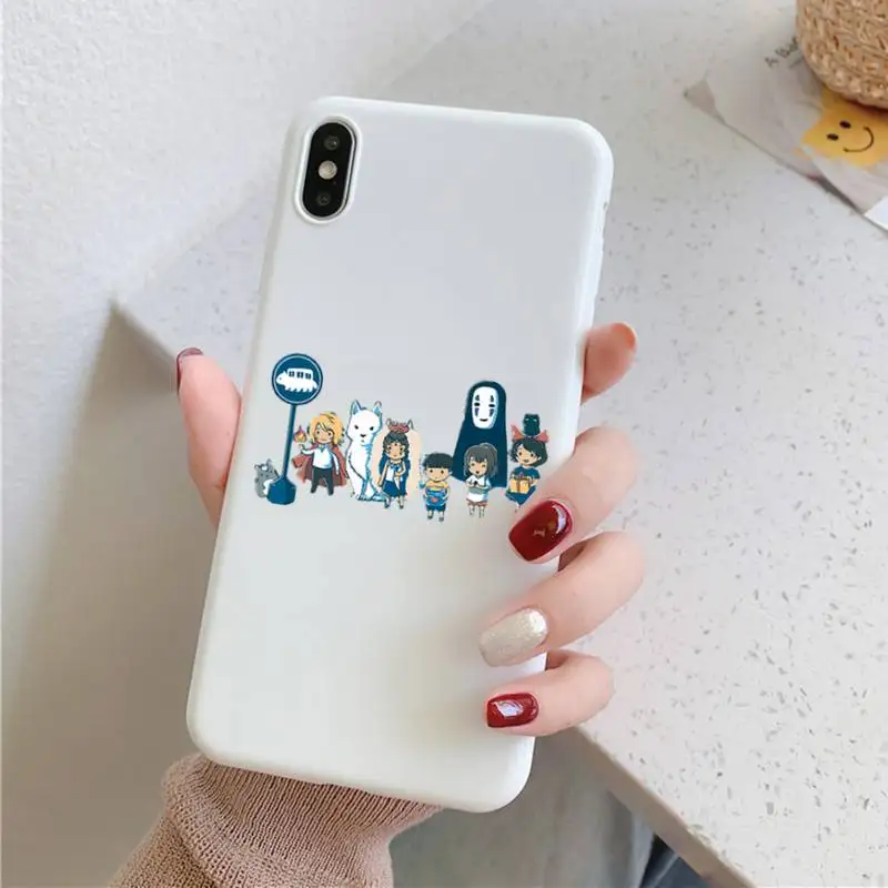 

MaiYaCa Cartoon Studio Ghibli Spirited Away Phone Case for iPhone 11 12 13 mini pro XS MAX 8 7 6 6S Plus X 5S SE 2020 XR case