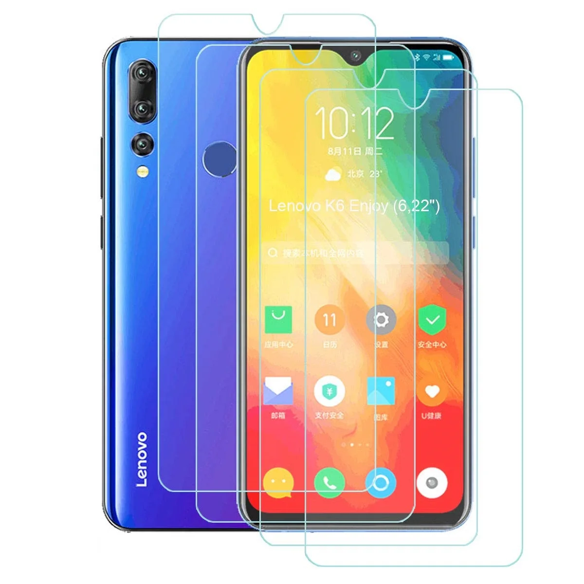 Закаленное стекло для lenovo K6 Enjoy K9 Note A5 K320t K5 S5 Z5 (2018) Play Pro Защитная пленка экрана