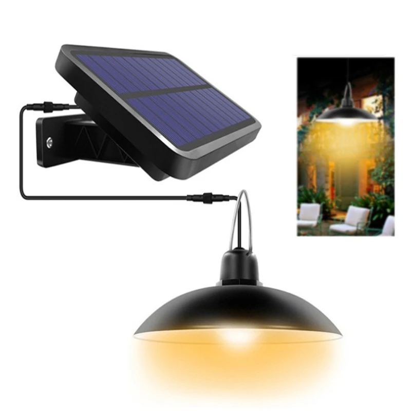 

Remote Control Solar Light IP65 Waterproof Hanging Lamp Pendant for Home Garden Yard Patio Chandelier