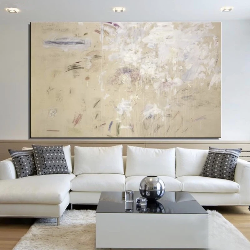 

Cy Twombly Still life Classical Handmade Oil Painting Drawing Art Unframed Canvas Painting Technical Scarf Miniature Realistic