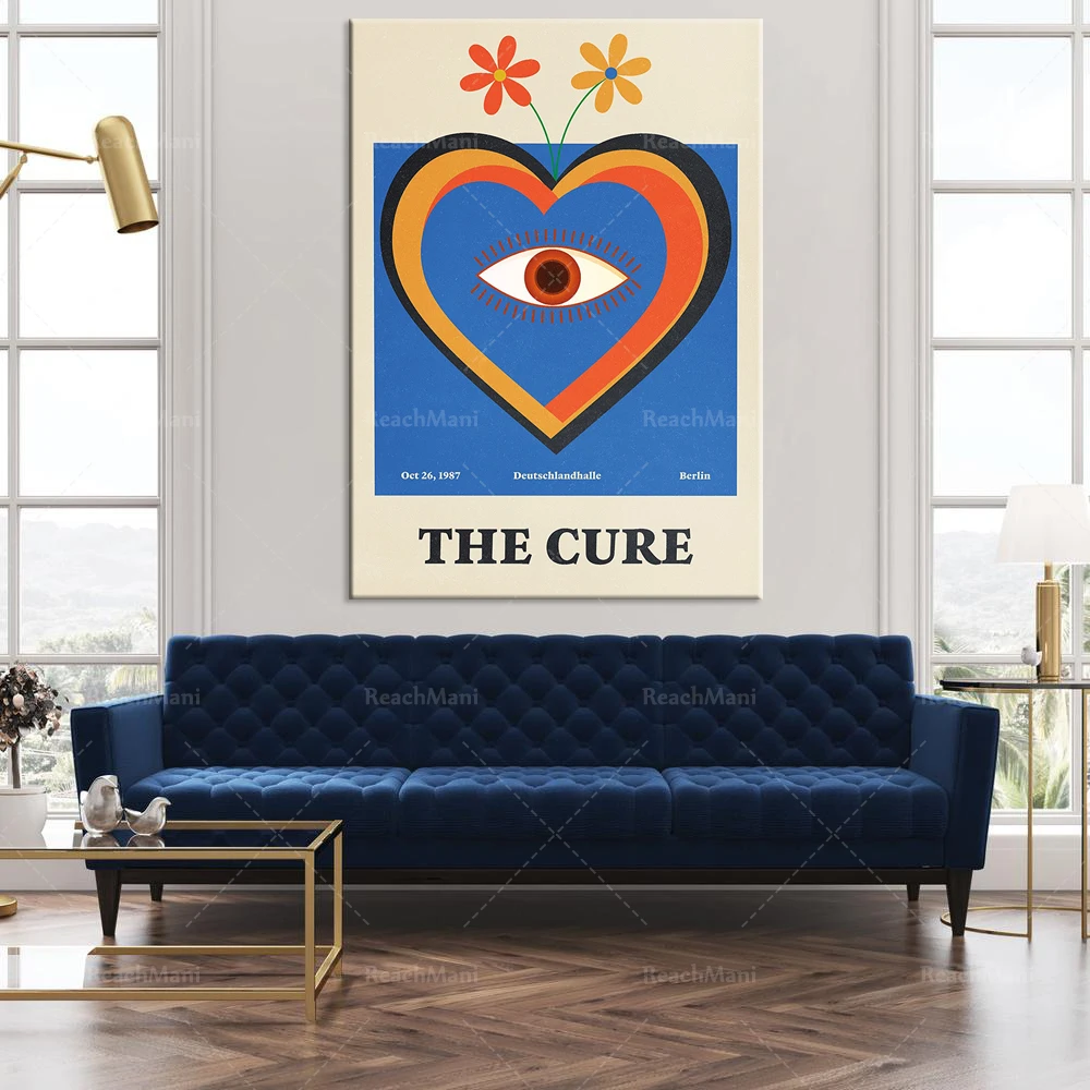 Постер The Cure-Music-Роберт Смит-группы-Gig-Art Print Home минимализм украшение спальни холст