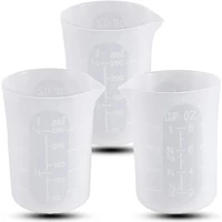 250 ml silicone measuring cups for resin making non stick mixing soft scale cups small capacity tools 3 pcs