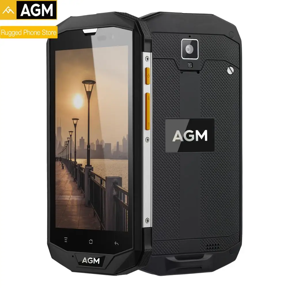 AGM A8 5 &quot4G + 64G FDD-LTE Android 7 1 мобильный телефон 2SIM IP68 прочный 4 ядра 13.0MP 4050 мАч Новый NFC