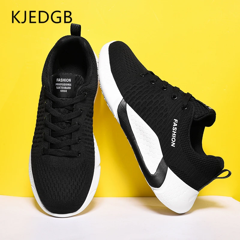KJEDGB 2020 Men Casual Shoes Sneakers Male New Mesh Lightweight Comfortable Breathable Walking Tenis Masculino | Обувь