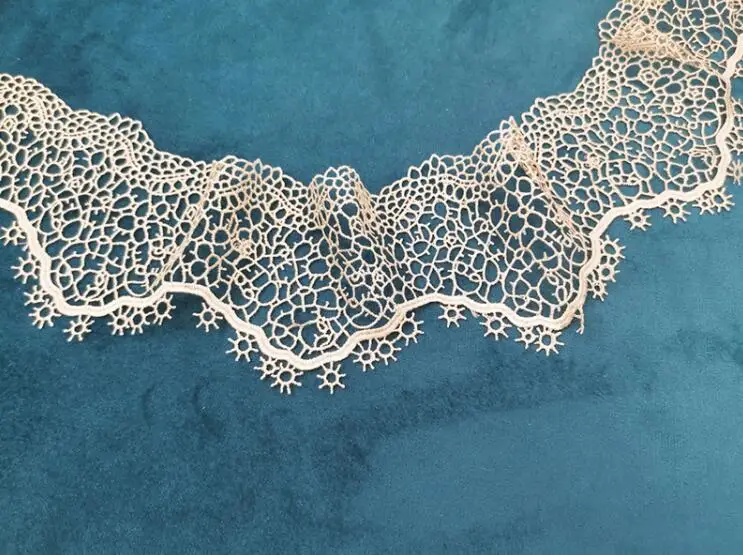 Кружевная аппликация из полиэстера для одежды домашнего текстиля ширина 7 см 3
