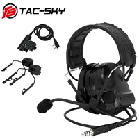 tac sky new tactical headphones comtac iii anti noise sound amplification shooting headphones and u94 ptt and arc bracket