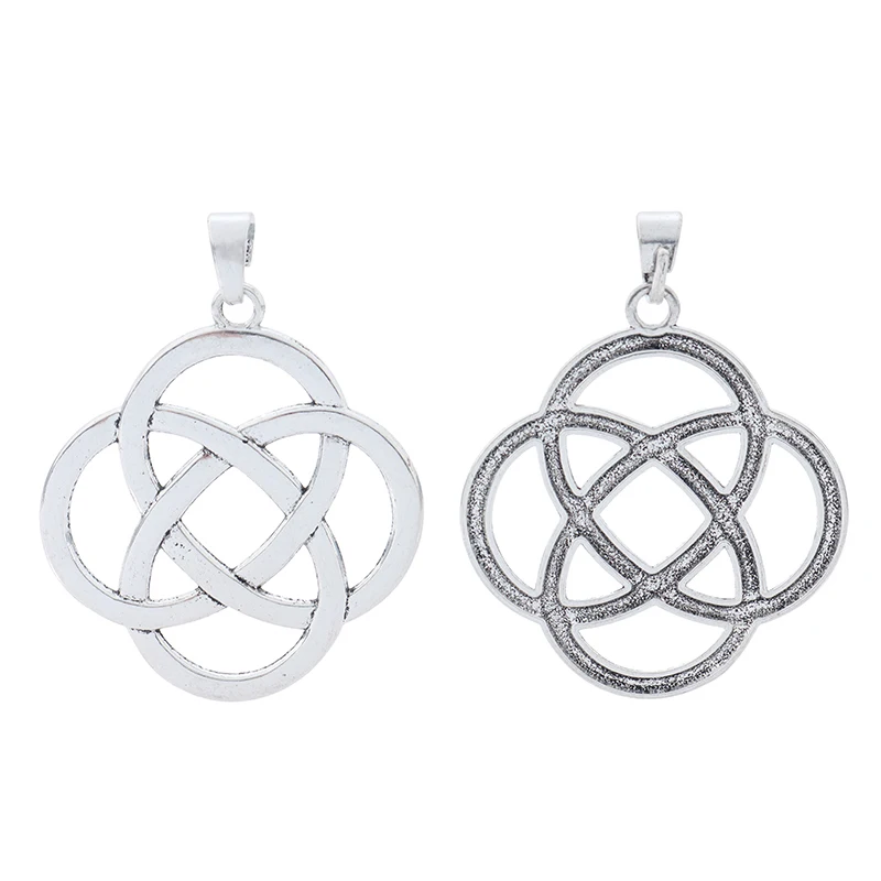 ZXZ 2 шт. большие китайские Подвески с узлом подвески для ожерелья фурнитура