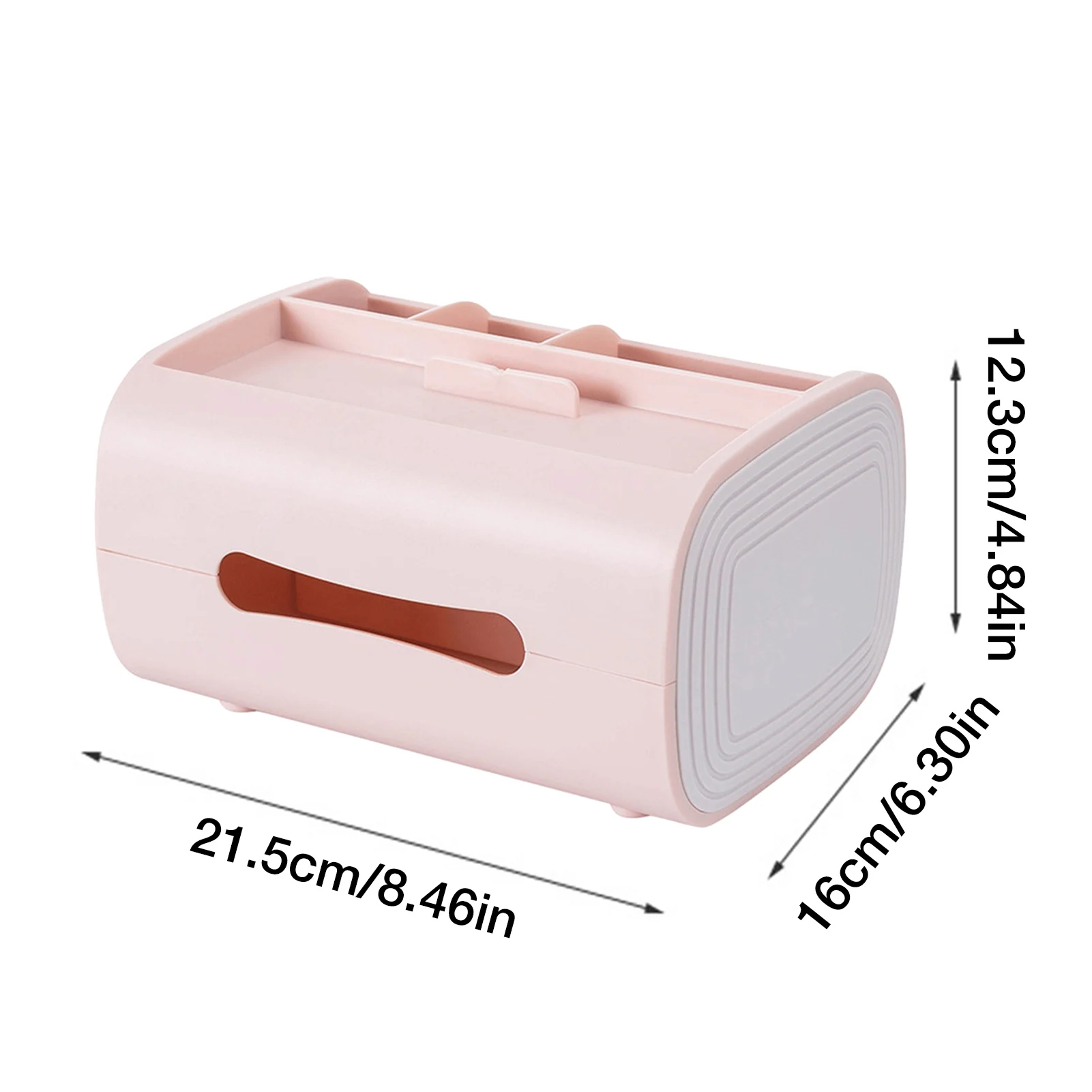 

Multifunction 2 In 1 TV Tissue Box Desktop Paper Holder Dispenser Storage Napkin Case Organizer With Mobile Phone Holder
